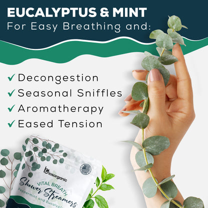 Vital Breath Shower Steamers Eucalyptus and Peppermint