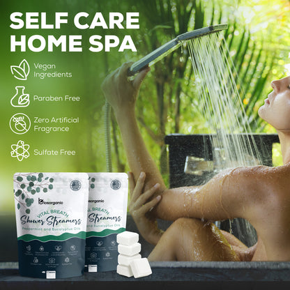 Vital Breath Shower Steamers Eucalyptus and Peppermint